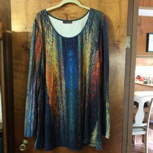 Azalea by Firmiana Tunic, Multi-color, Size 2XL